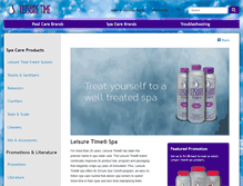 Tablet Screenshot of leisuretimespa.com